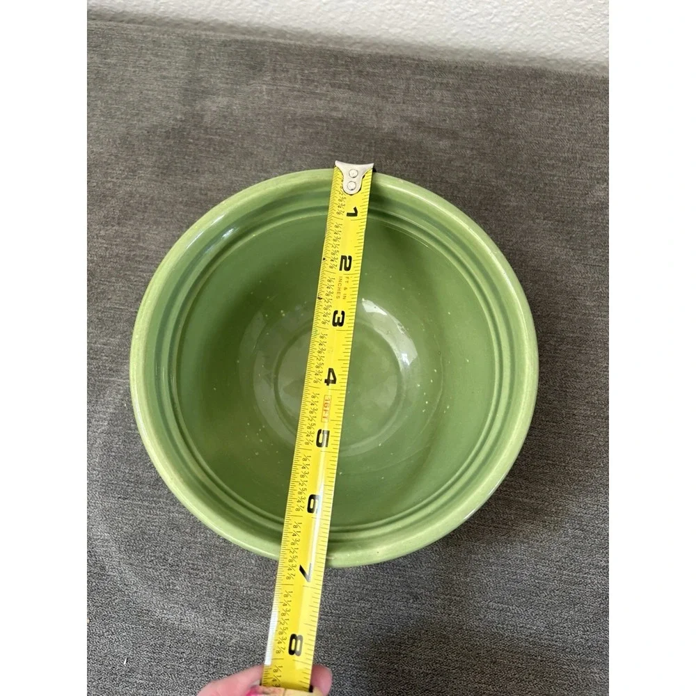 Vintage Bauer Los Angeles Green Ringware Pottery Mixing/Nesting Bowl No. 30